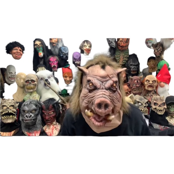 Zagone Studios Halloween Snort Boar Mask with Moving Mouth | NWT - Picture 2 of 4